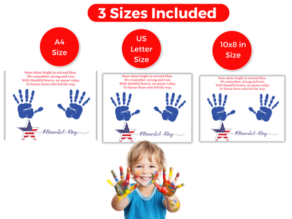 Memorial Day Star Handprint Art