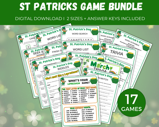 St Patricks Day Game Bundle