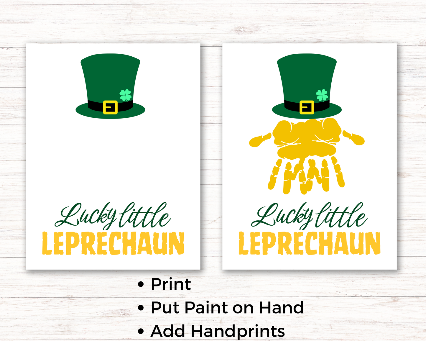 St Patricks Day Handprint Art Bundle