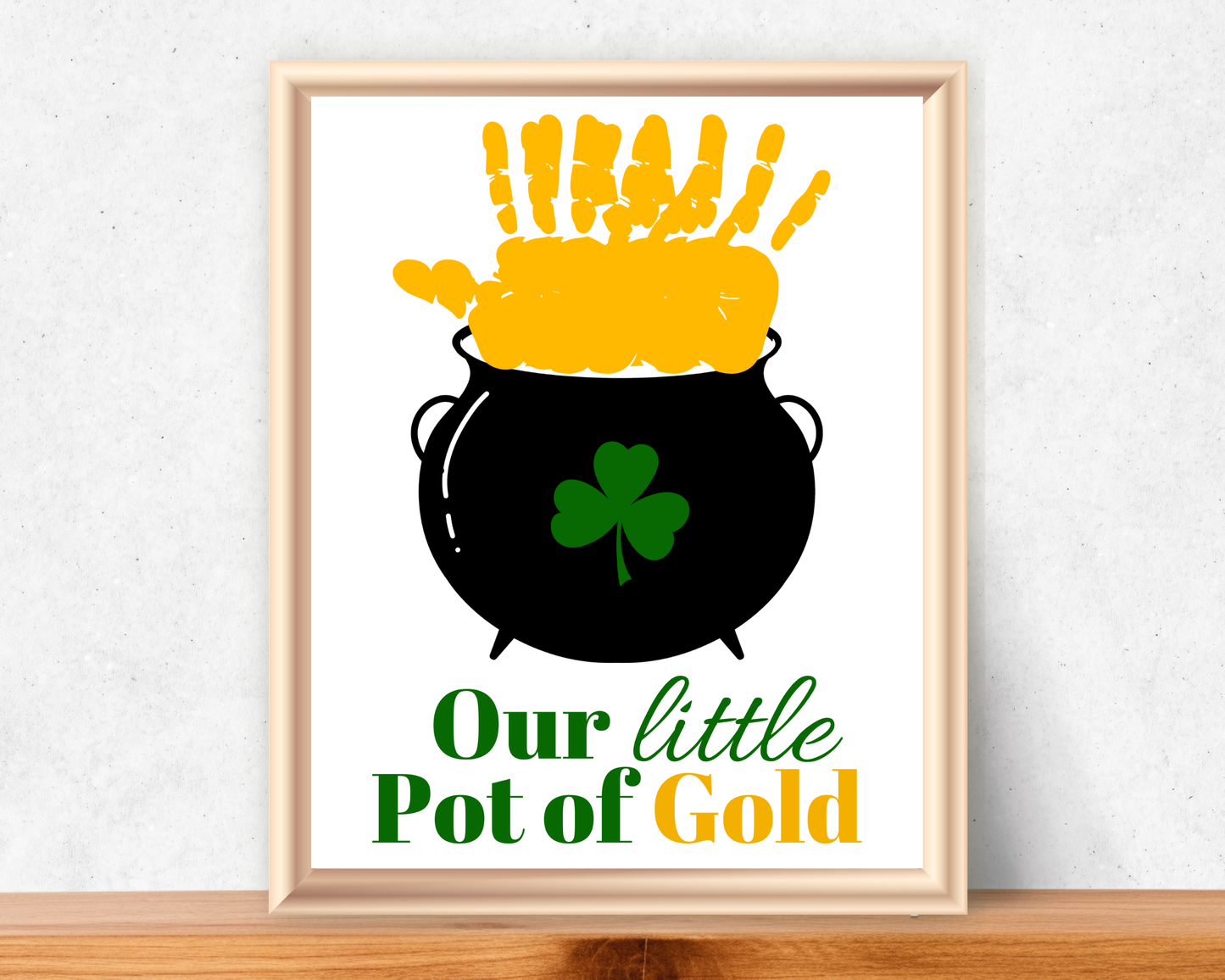 St Patricks Day Handprint Art Bundle
