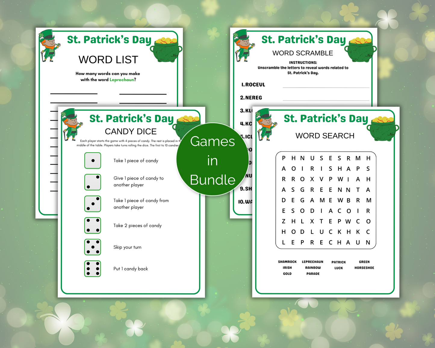 St Patricks Day Game Bundle