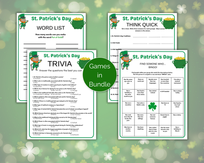 St Patricks Day Game Bundle