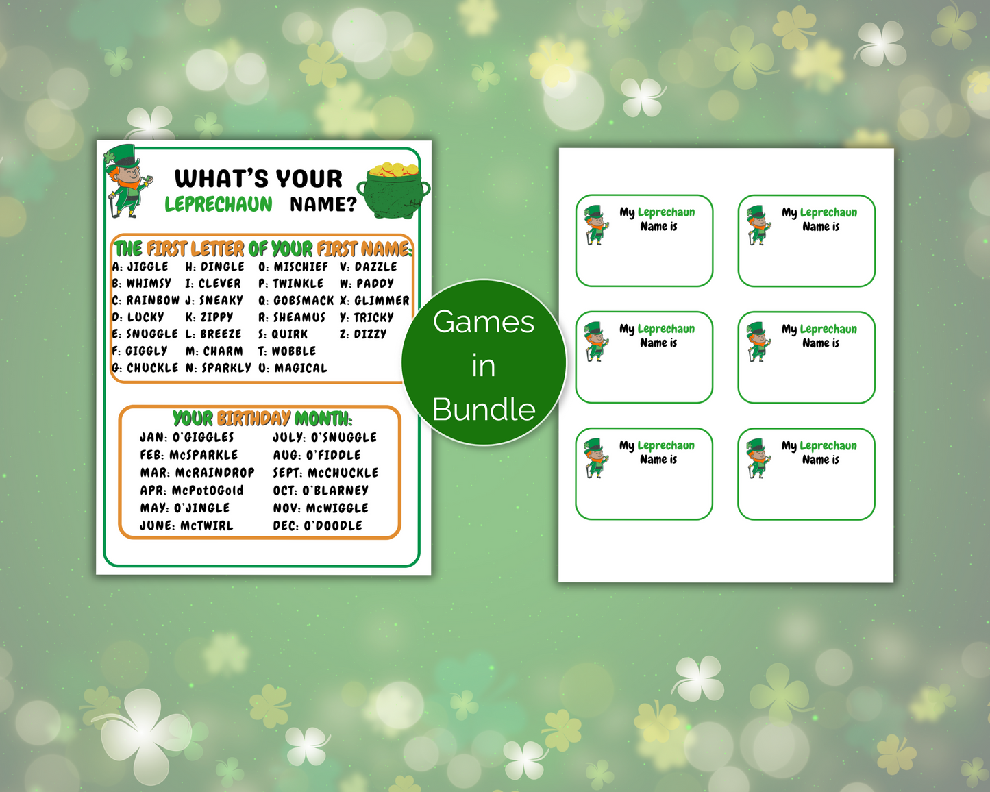 St Patricks Day Game Bundle