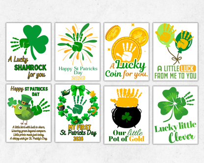 St Patricks Day Handprint Art Bundle