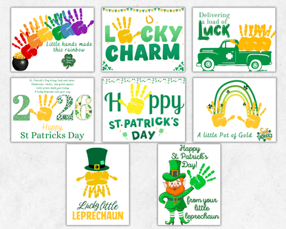 St Patricks Day Handprint Art Bundle