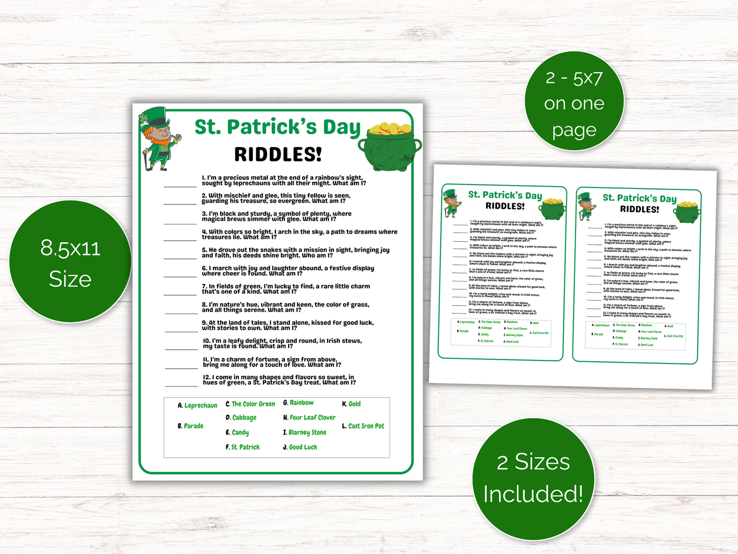 St Patricks Day Riddles
