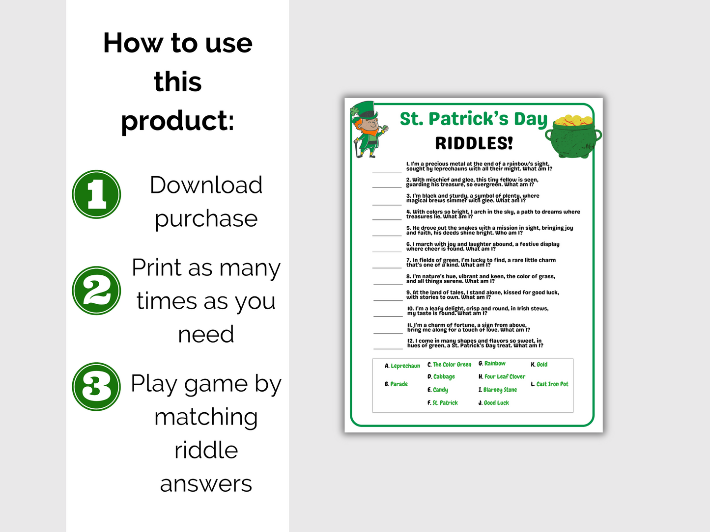 St Patricks Day Riddles