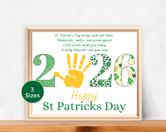 St Patricks Day 2026 Handprint Art