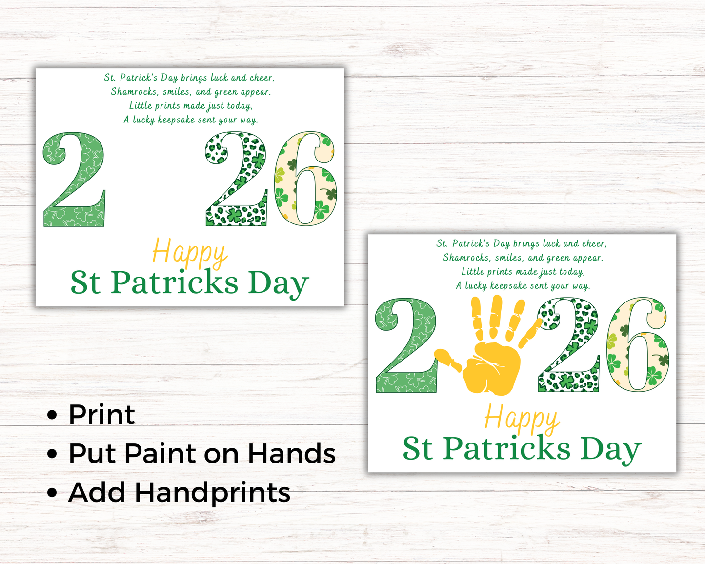 St Patricks Day 2026 Handprint Art