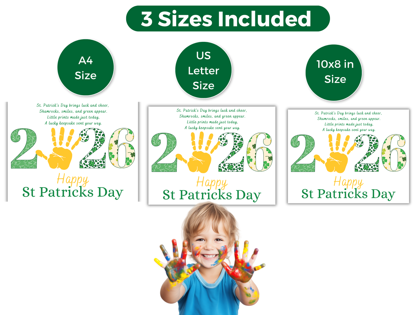 St Patricks Day 2026 Handprint Art