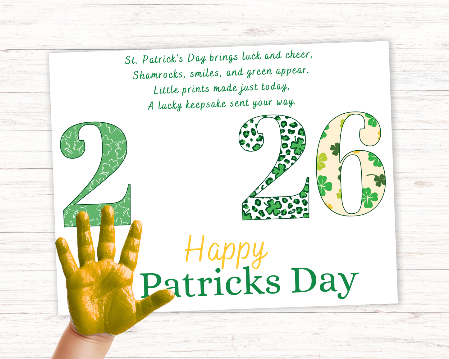 St Patricks Day 2026 Handprint Art