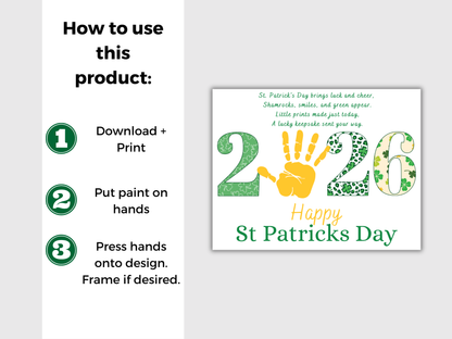 St Patricks Day 2026 Handprint Art