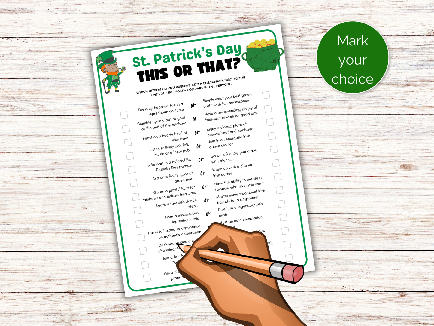 St Patricks Day This or That