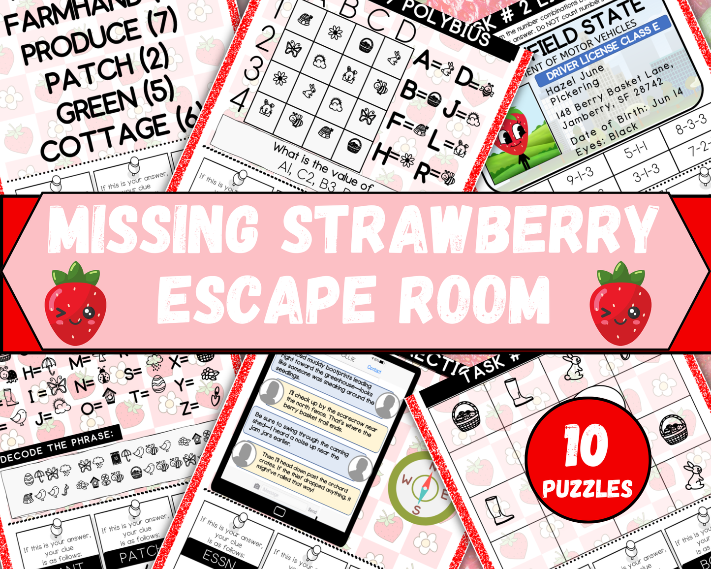 Strawberry Farm Escape Room for Kids