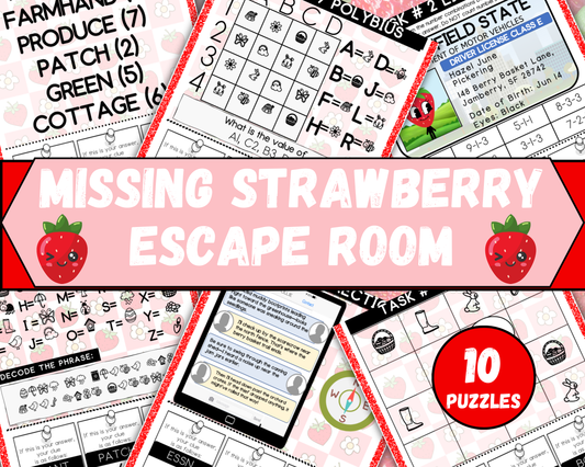 Strawberry Farm Escape Room for Kids