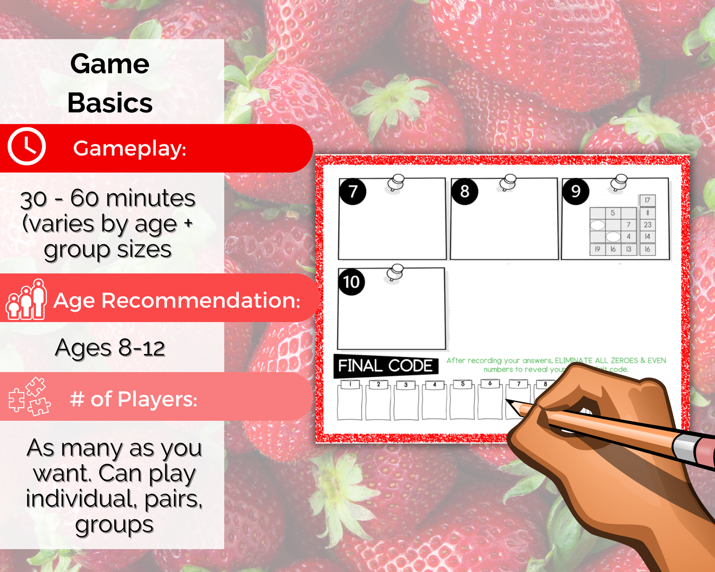 Strawberry Farm Escape Room for Kids