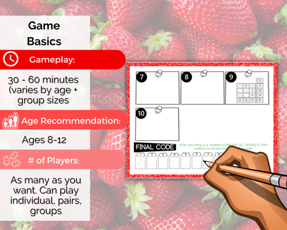 Strawberry Farm Escape Room for Kids