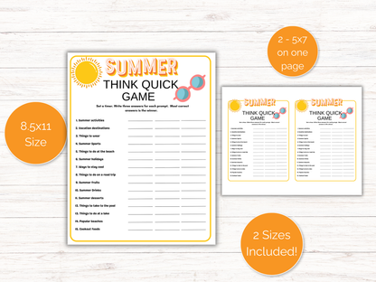 Summer Think Quick