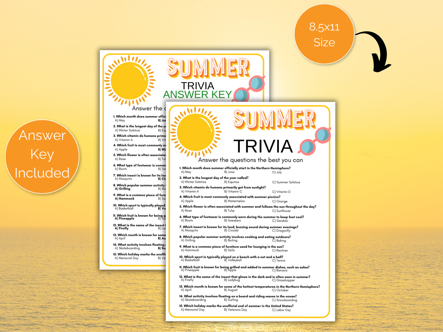 Summer Trivia Game