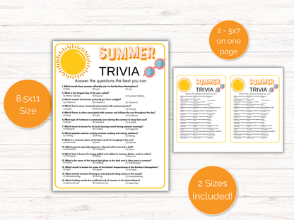 Summer Trivia Game