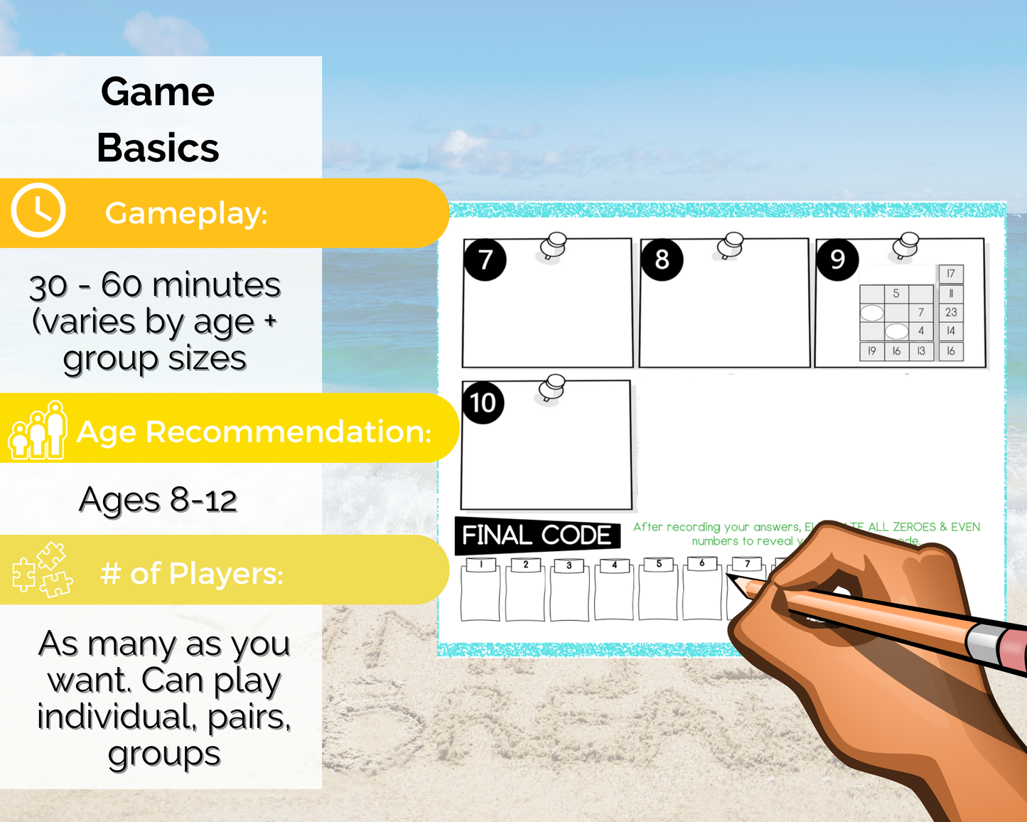 Summer Break Escape Room for Kids