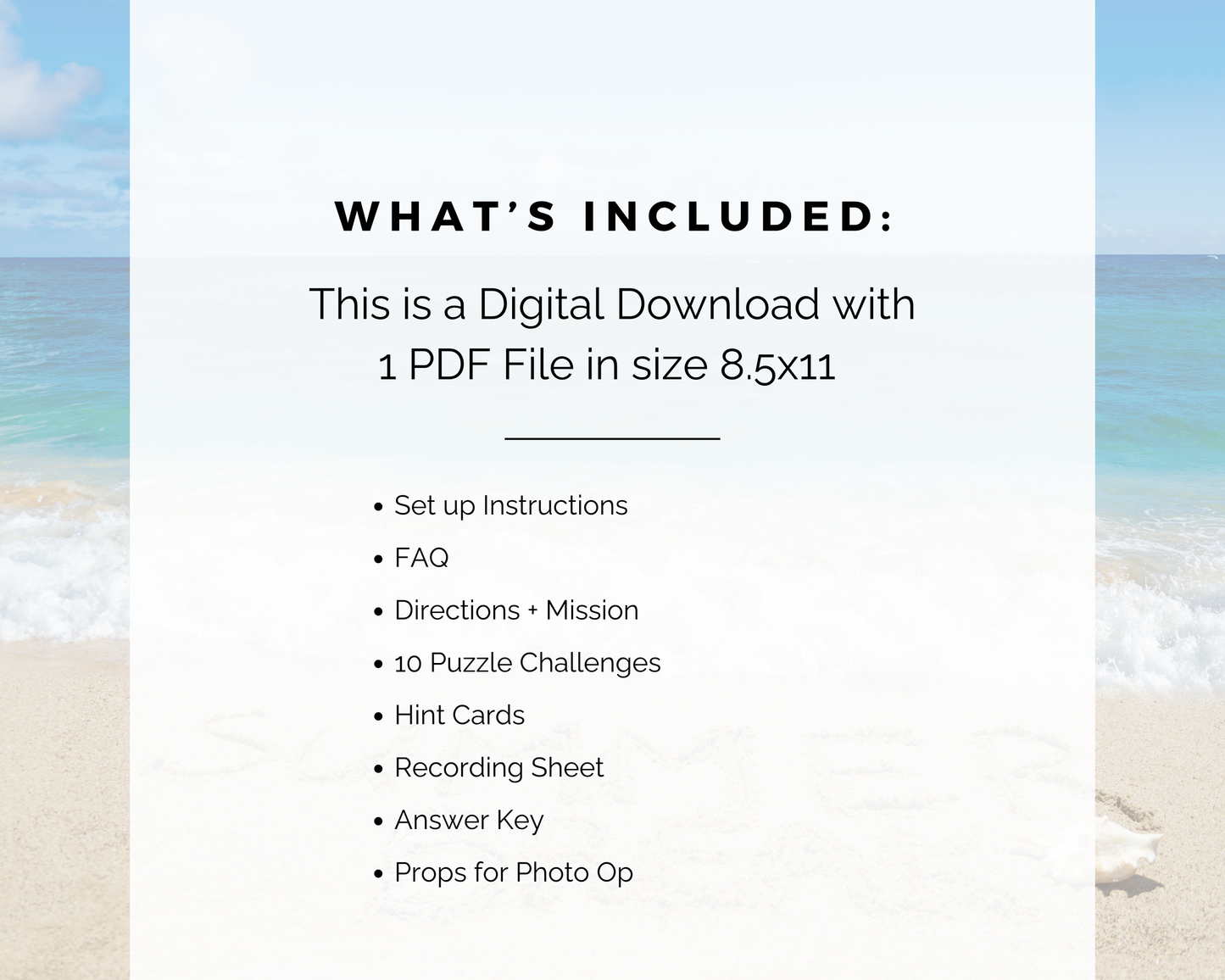 Summer Break Escape Room for Kids