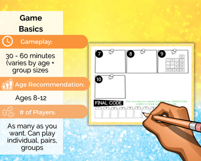 Summer Party Escape Room for Kids