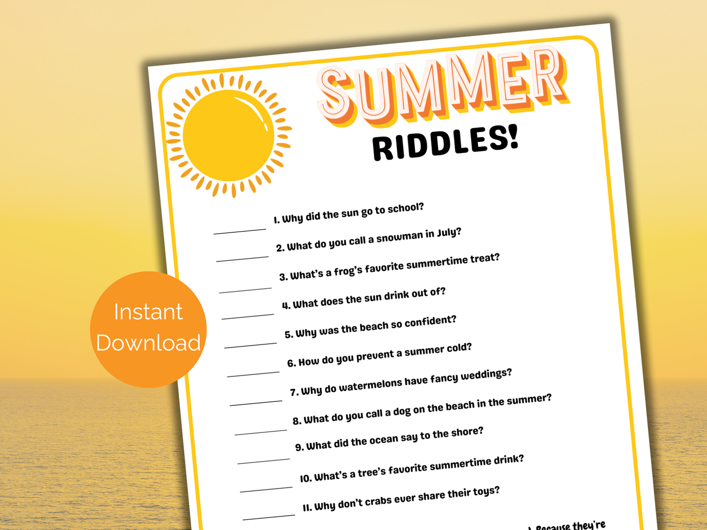 Summer Jokes