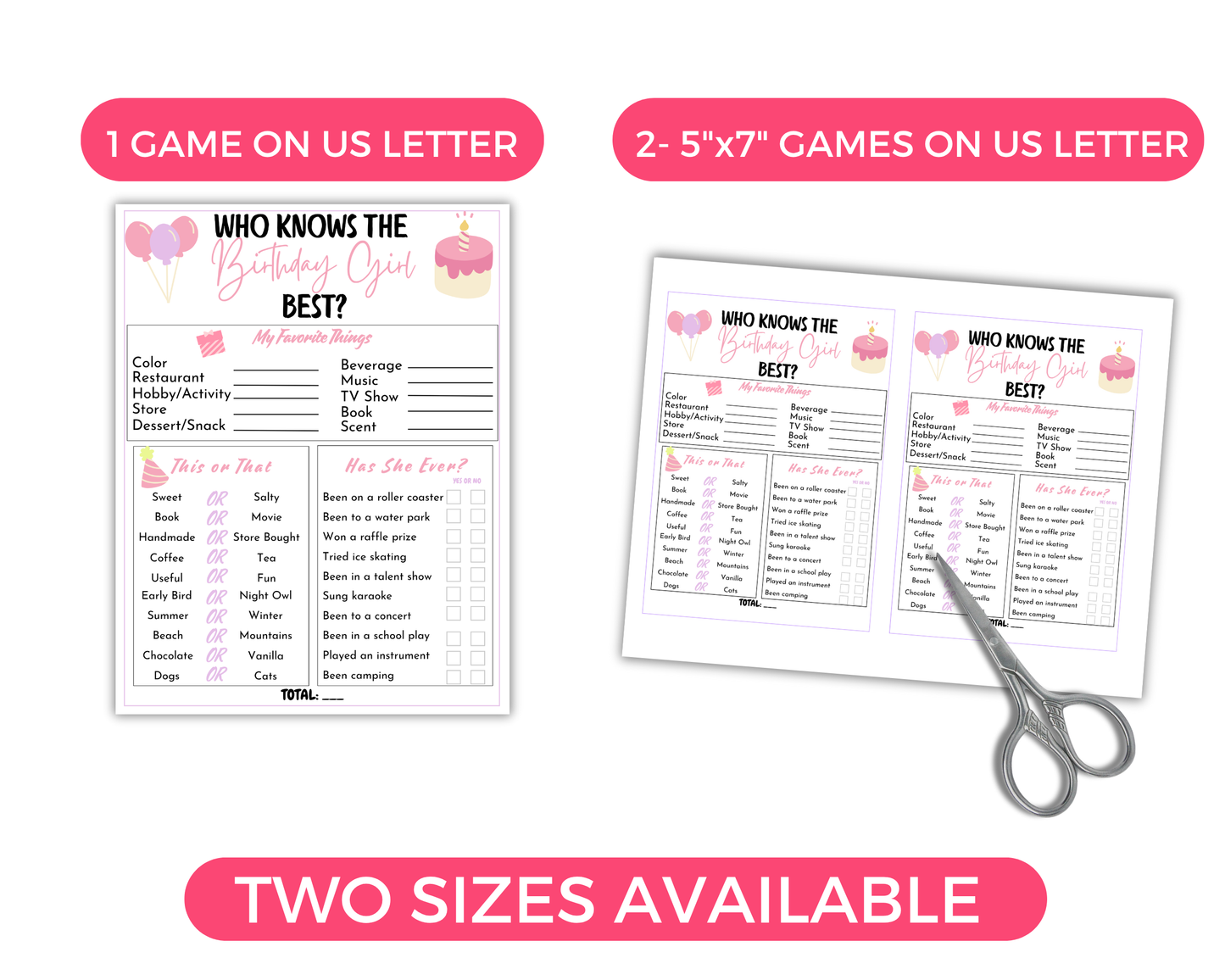 Sweet 16 Birthday Game Bundle