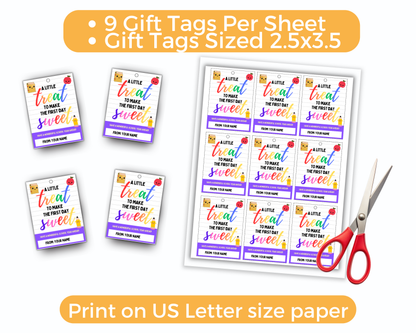Editable Back To School Tags