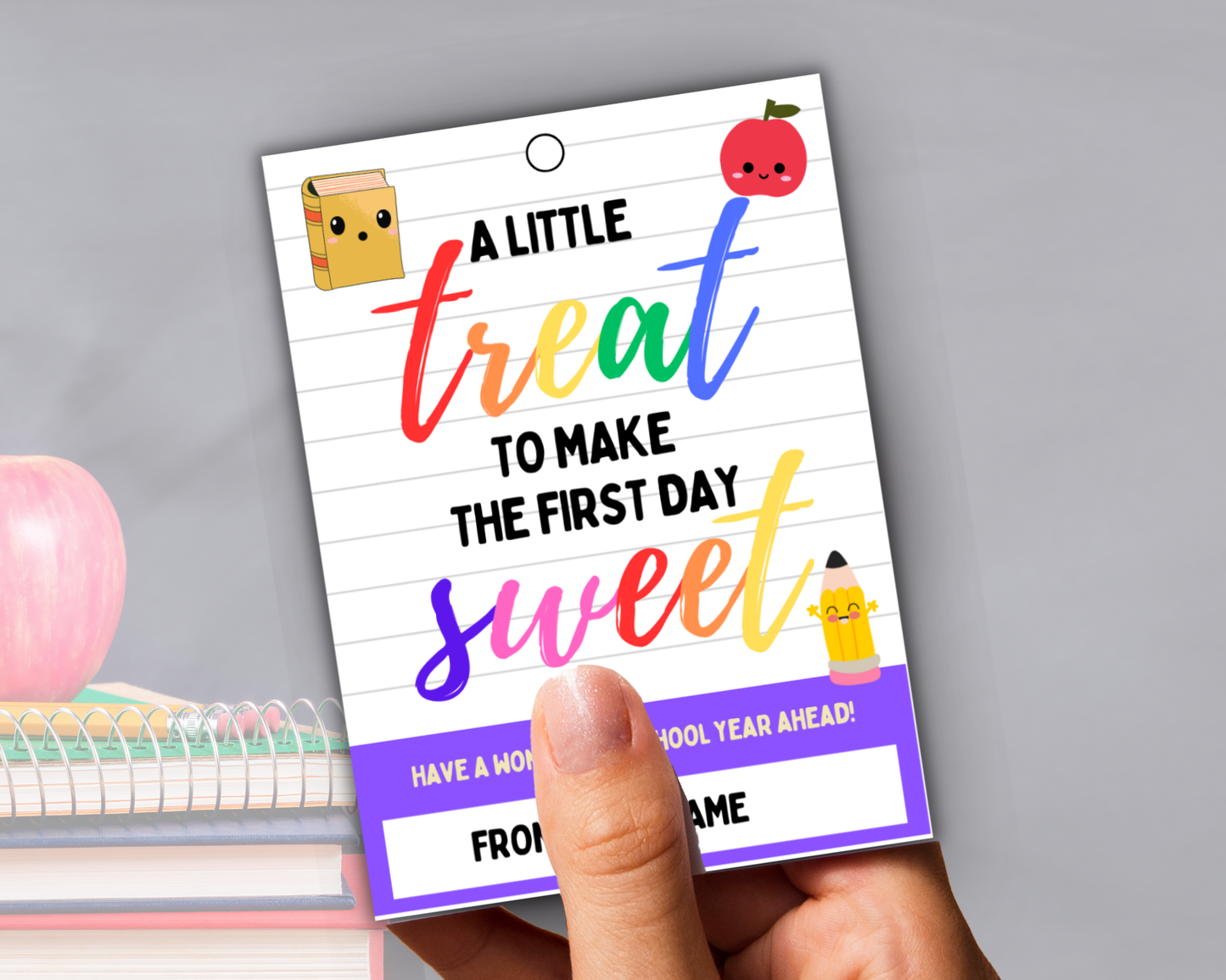 Editable Back To School Tags