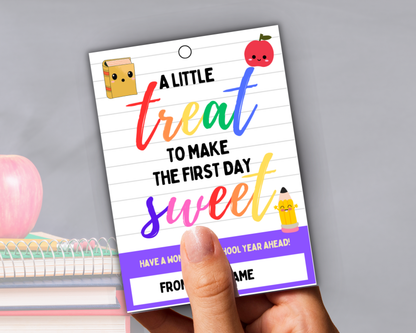 Editable Back To School Tags