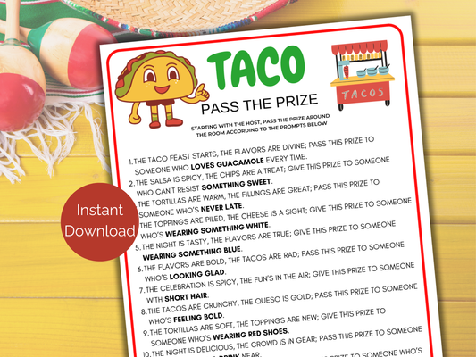 Taco Pass The Prize