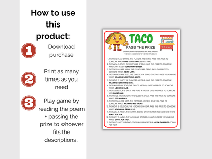 Taco Pass The Prize