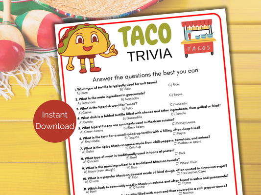 Taco Trivia Game