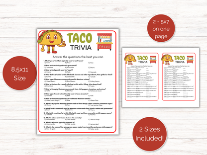 Taco Trivia Game