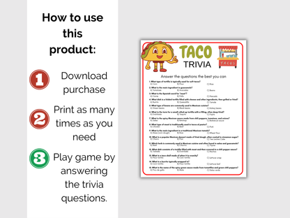 Taco Trivia Game