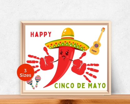 Cinco De Mayo Tamale Handprint Art