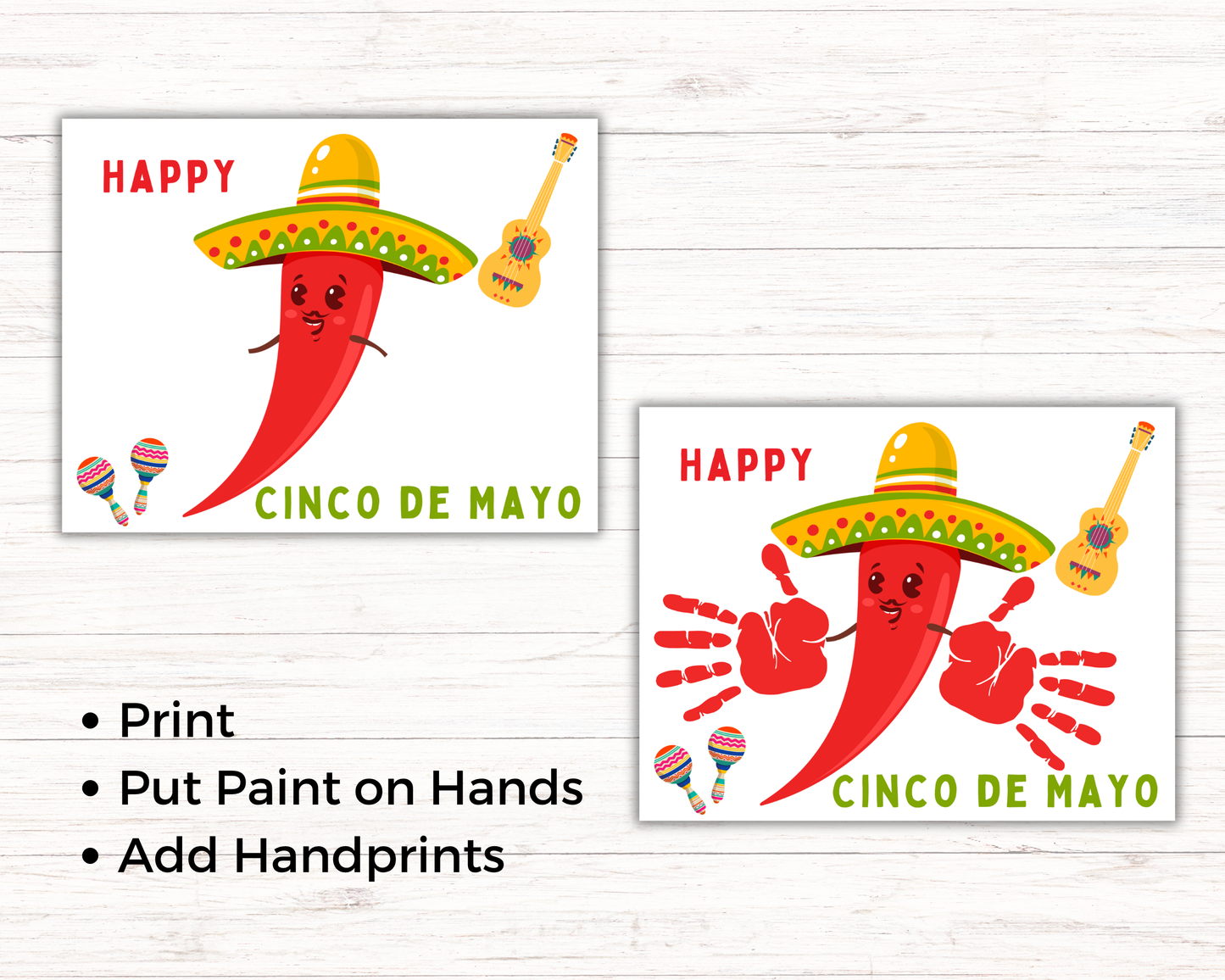Cinco De Mayo Tamale Handprint Art