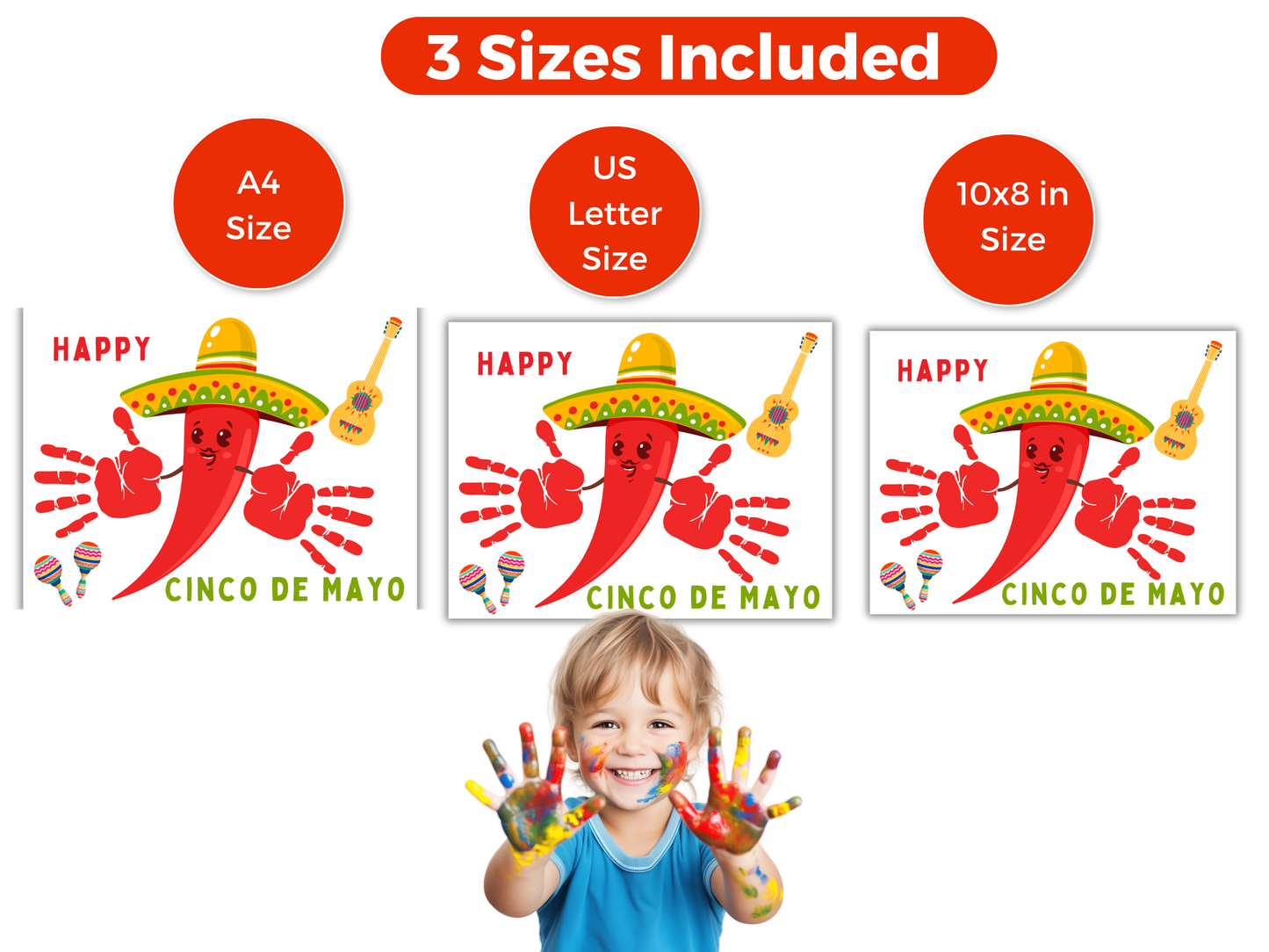 Cinco De Mayo Tamale Handprint Art