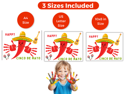 Cinco De Mayo Tamale Handprint Art
