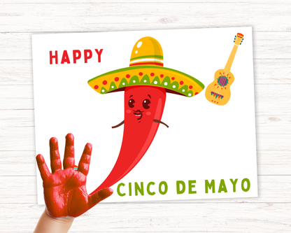 Cinco De Mayo Tamale Handprint Art