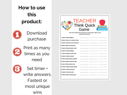 Teacher Think Quick
