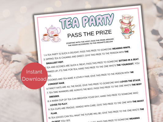 Tea Party Pass The Prize