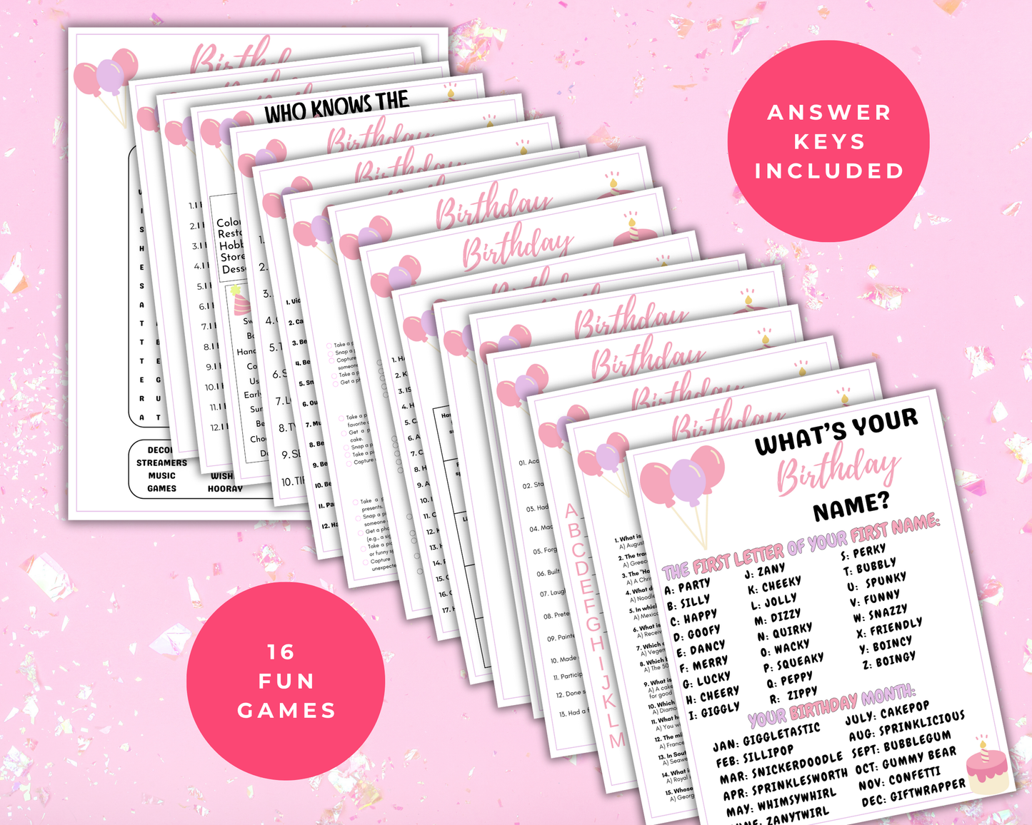 Teen Birthday Game Bundle