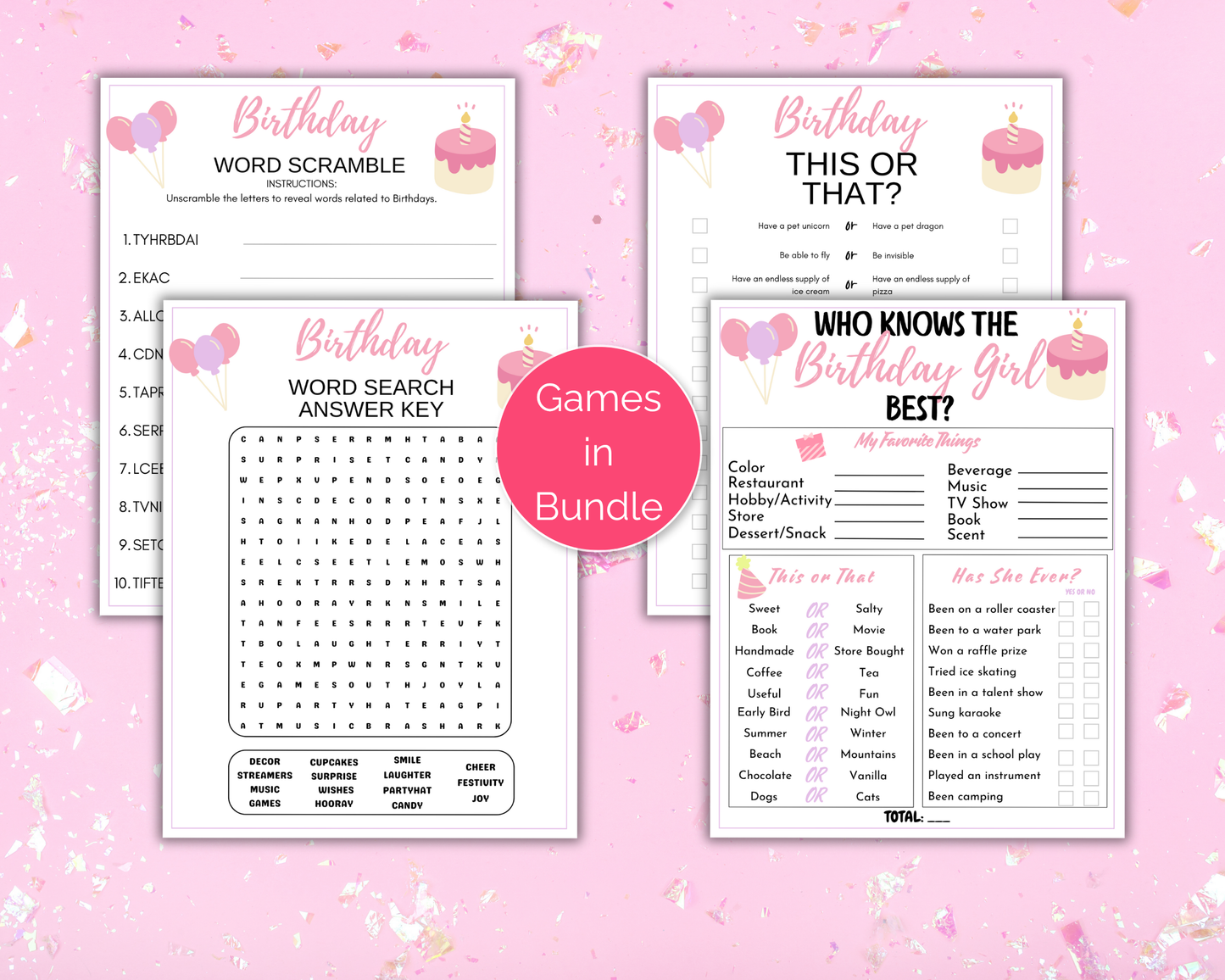 Teen Birthday Game Bundle