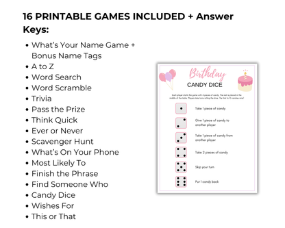 Teen Birthday Game Bundle