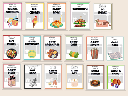 Teen Birthday Gift Card Book Editable + Printable
