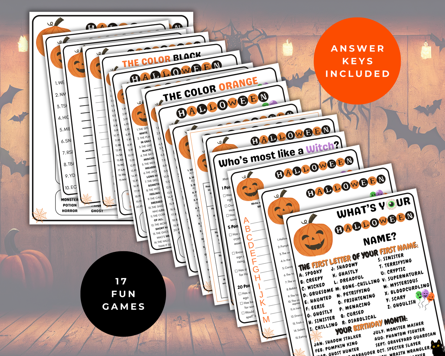 Teen Halloween Games Bundle