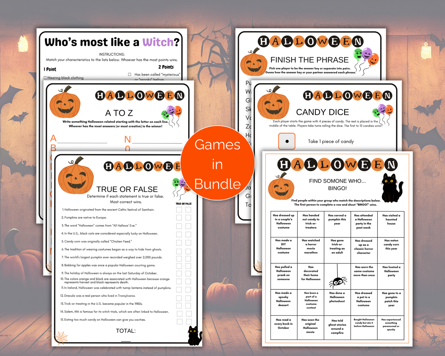 Teen Halloween Games Bundle